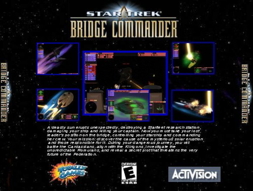 Star Trek: Bridge Commander - zadn CD obal