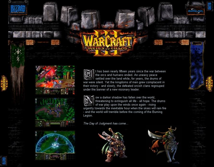 WarCraft 3: Reign of Chaos (BETA) - zadn CD obal