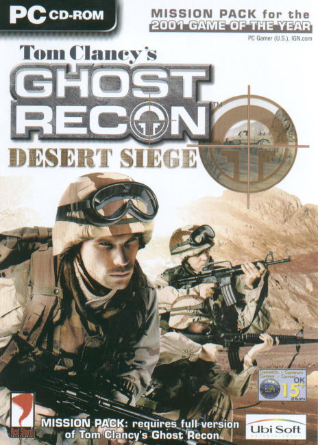 Ghost Recon: Desert Siege - predn CD obal