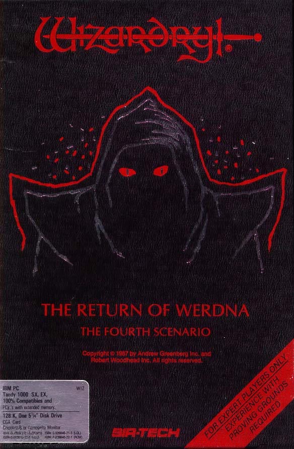 Wizardry IV: The Return of Werdna - predn CD obal
