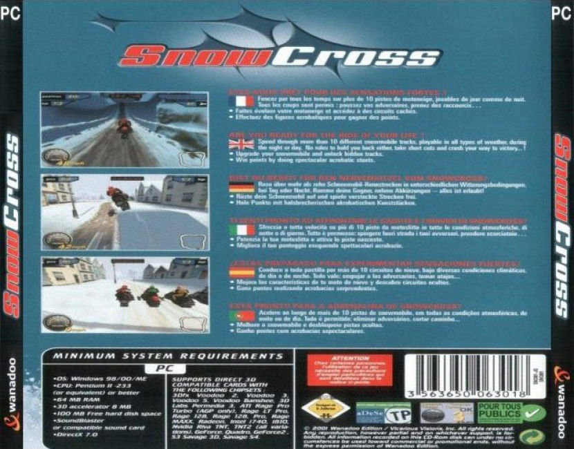 SnowCross - zadn CD obal