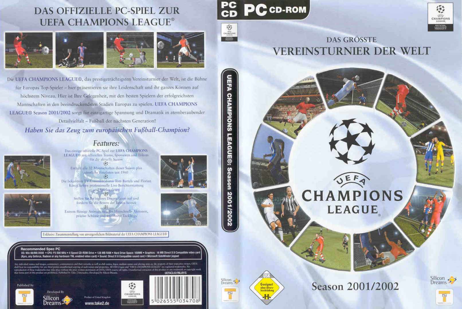 UEFA Champions League 2001-2002 - DVD obal