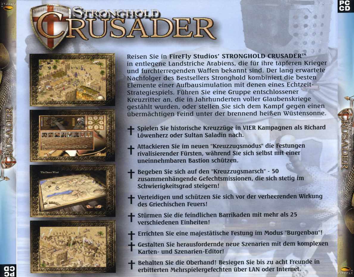 Stronghold: Crusader - zadný CD obal 2