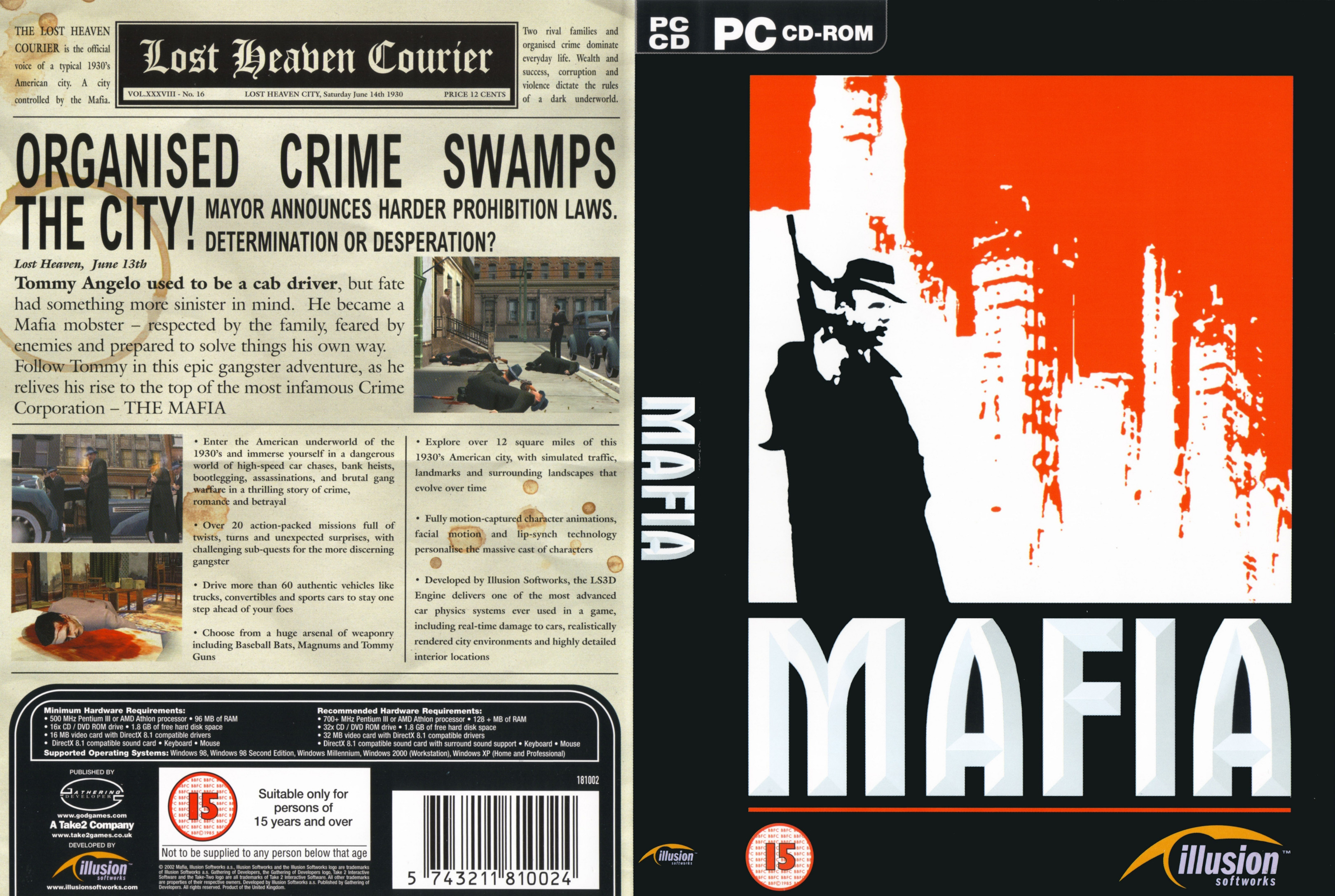 Mafia: The City of Lost Heaven - DVD obal