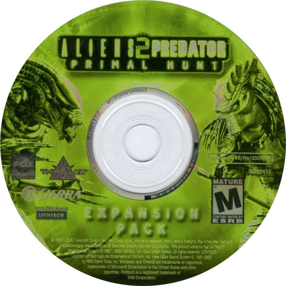 Aliens vs. Predator 2: Primal Hunt - CD obal