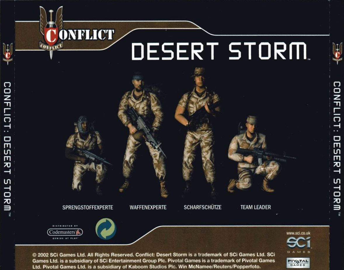 Conflict: Desert Storm - zadn CD obal