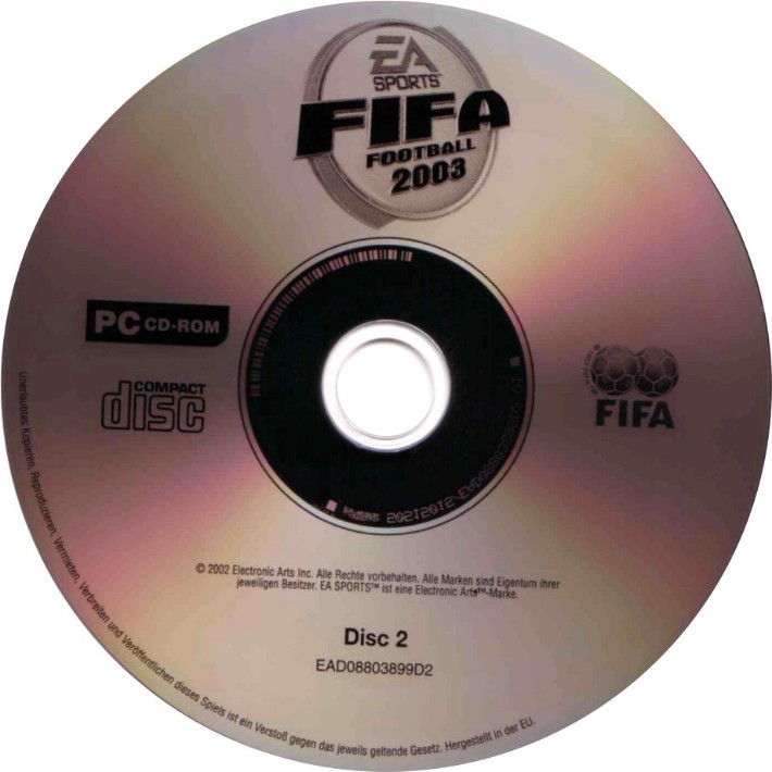 FIFA Soccer 2003 - CD obal 2