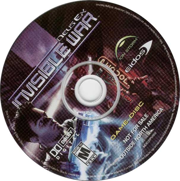 Deus Ex 2: Invisible War - CD obal 2