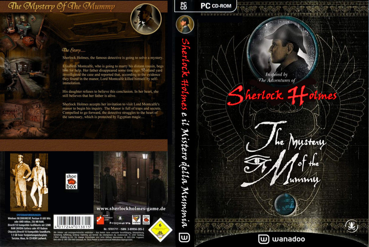 Sherlock Holmes: The Mystery of the Mummy - DVD obal