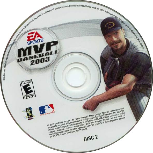 MVP Baseball 2003 - CD obal 2