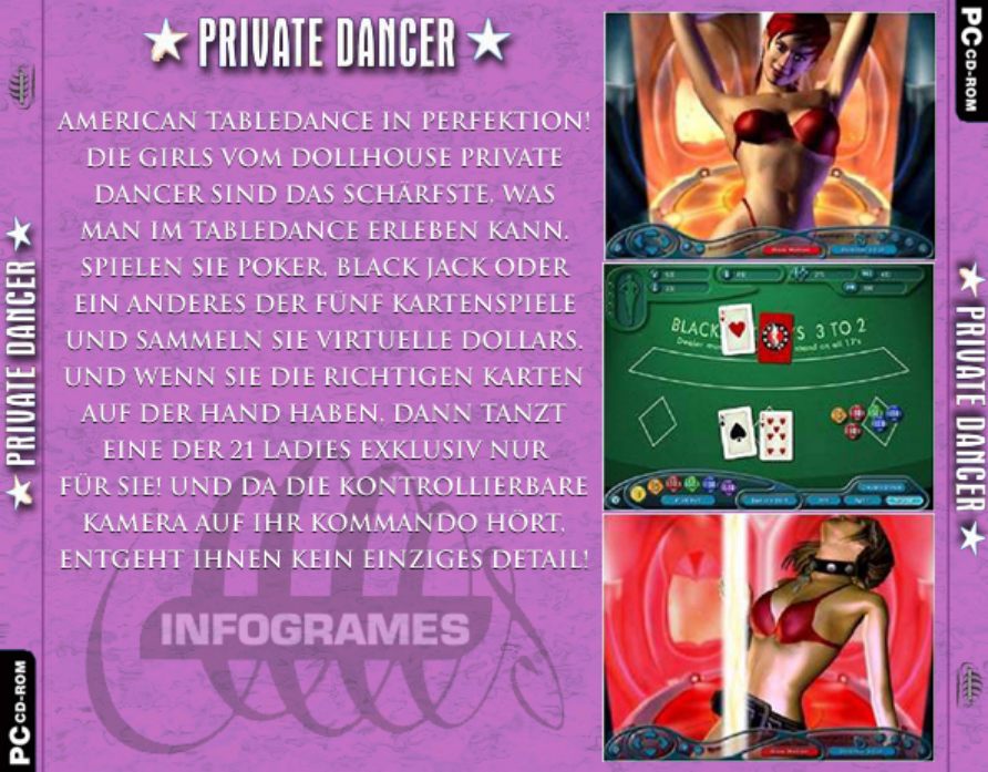 Dollhouse: Private Dancer - zadn CD obal