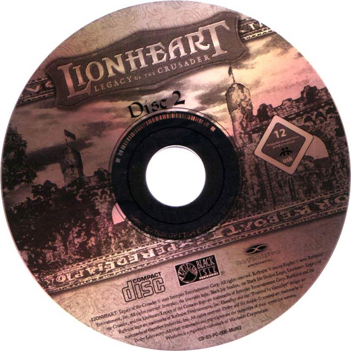 Lionheart: Legacy of the Crusader - CD obal 2