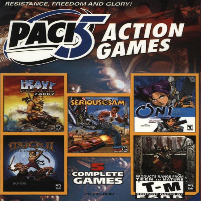Pack 5 Action Games - predn CD obal