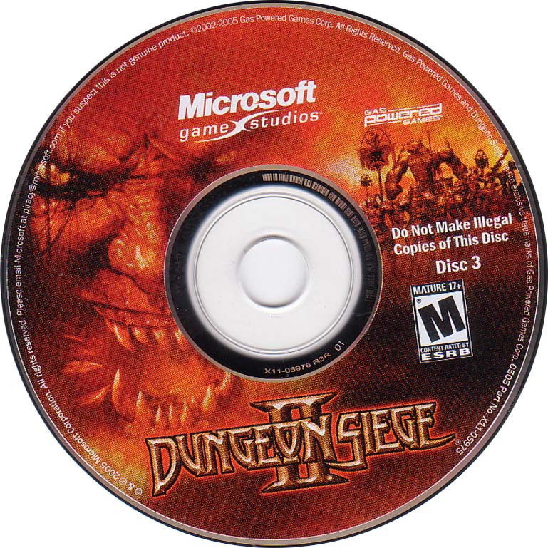 Dungeon Siege II - CD obal 3