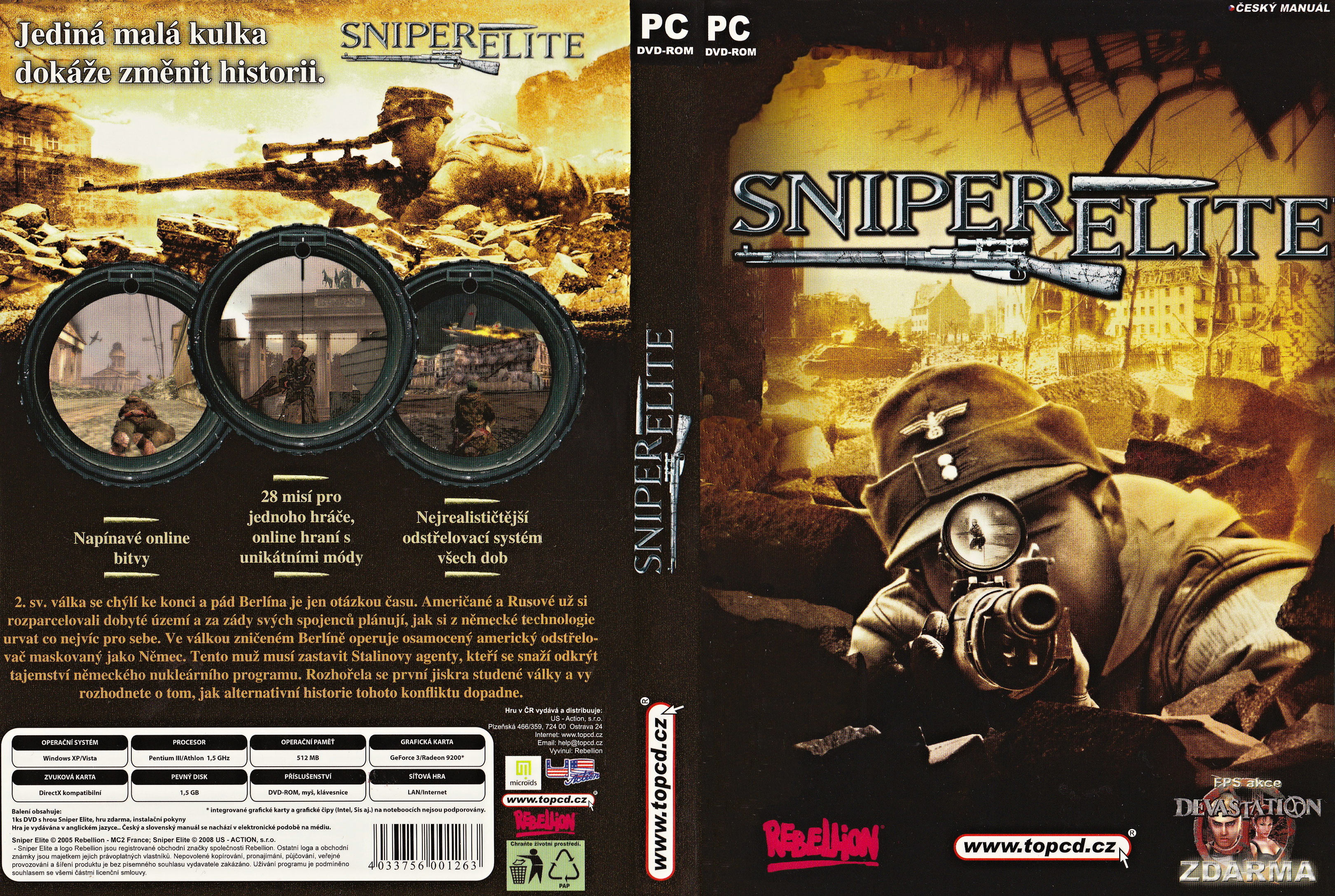 Sniper Elite - DVD obal 2