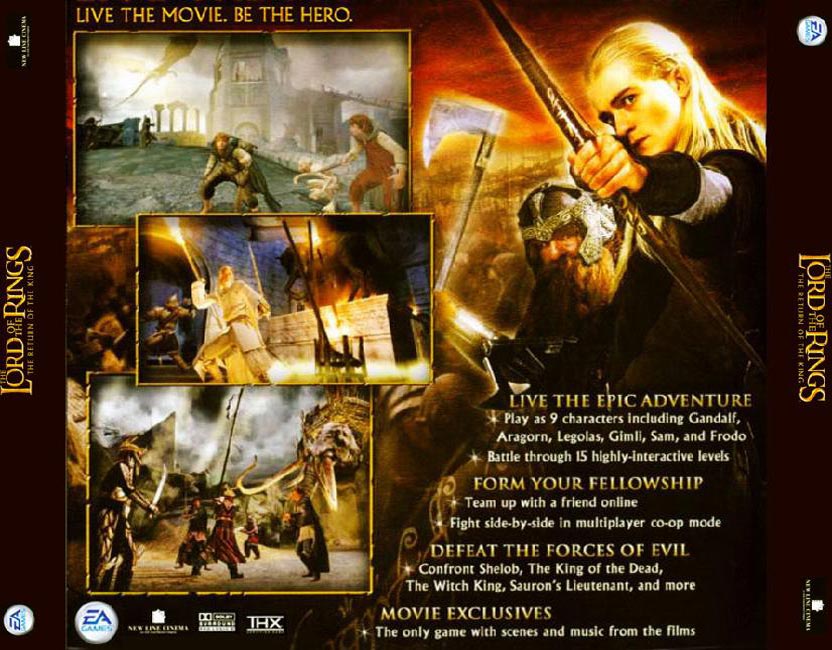 Lord of the Rings: The Return of the King - zadn CD obal 2