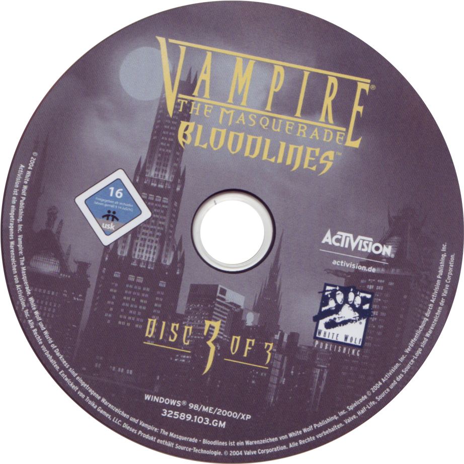 Vampire: The Masquerade - Bloodlines - CD obal 3