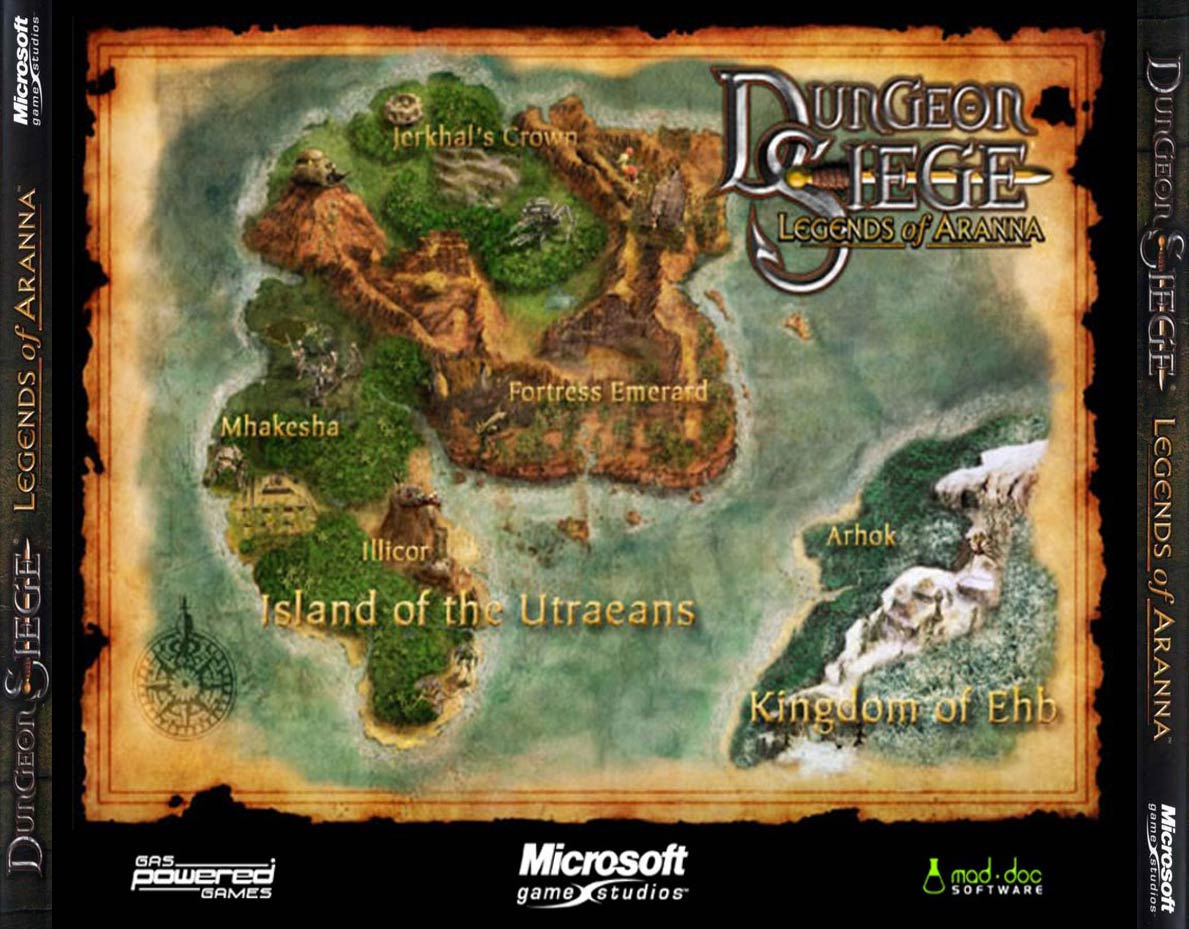 Dungeon Siege: Legends of Aranna - zadn CD obal