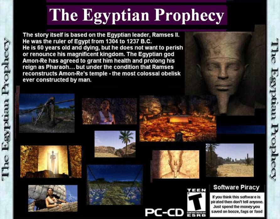 The Egyptian Prophecy: The Fate of Ramses - zadn CD obal