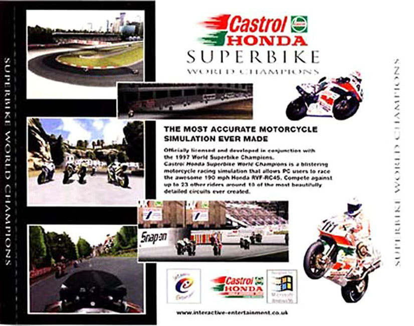 Castrol Honda Superbike: World Champions - zadn CD obal