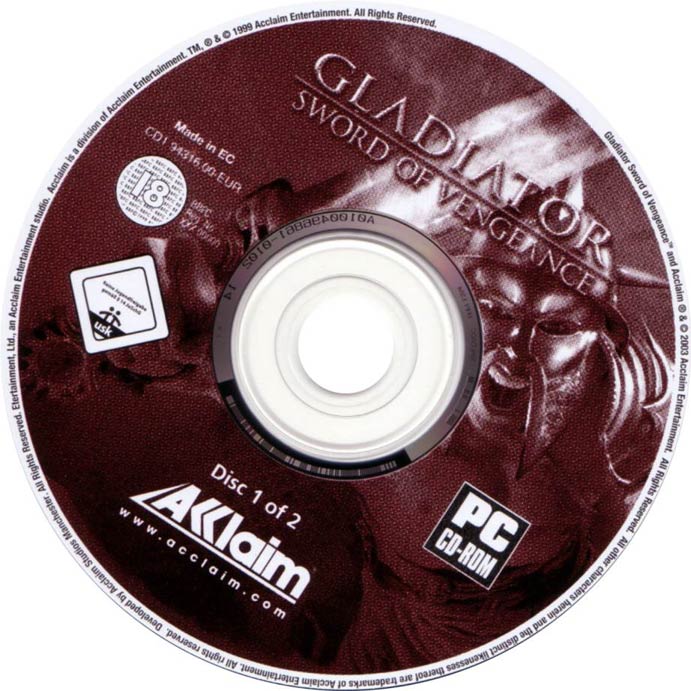 Gladiator: Sword of Vengeance - CD obal