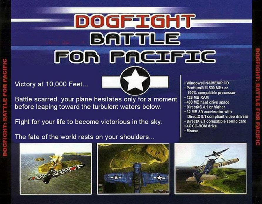 Pacific Warriors 2: Dogfight! - zadn CD obal