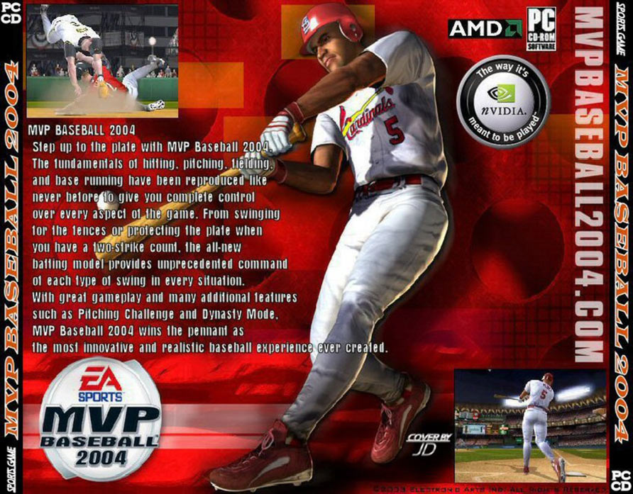 MVP Baseball 2004 - zadn CD obal 2