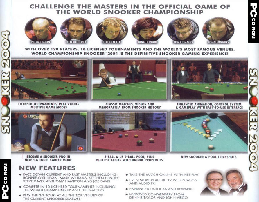 World Championship Snooker 2004 - zadn CD obal