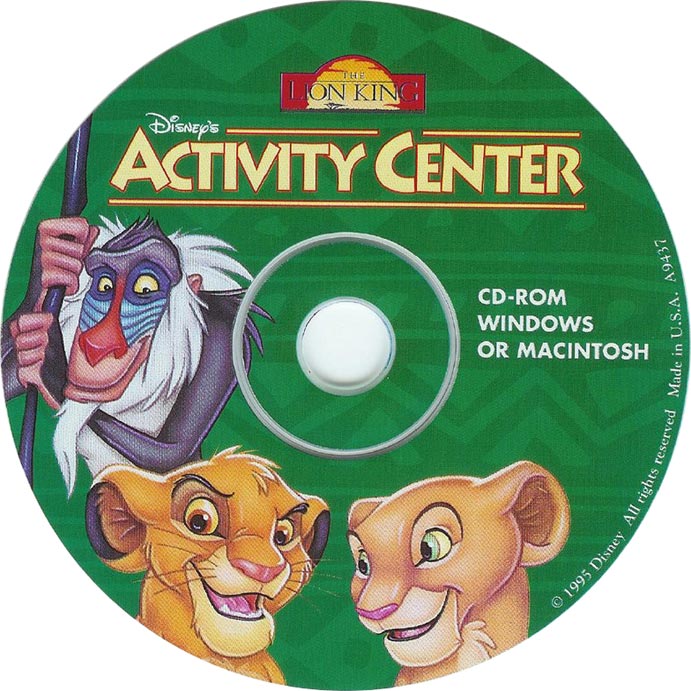 Disney's Activity Center: The Lion King - CD obal