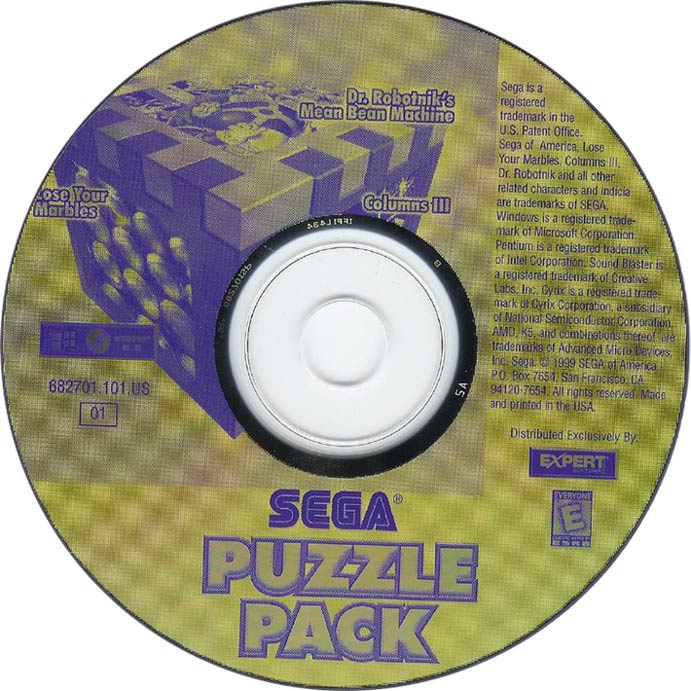 Sega Puzzle Pack - CD obal