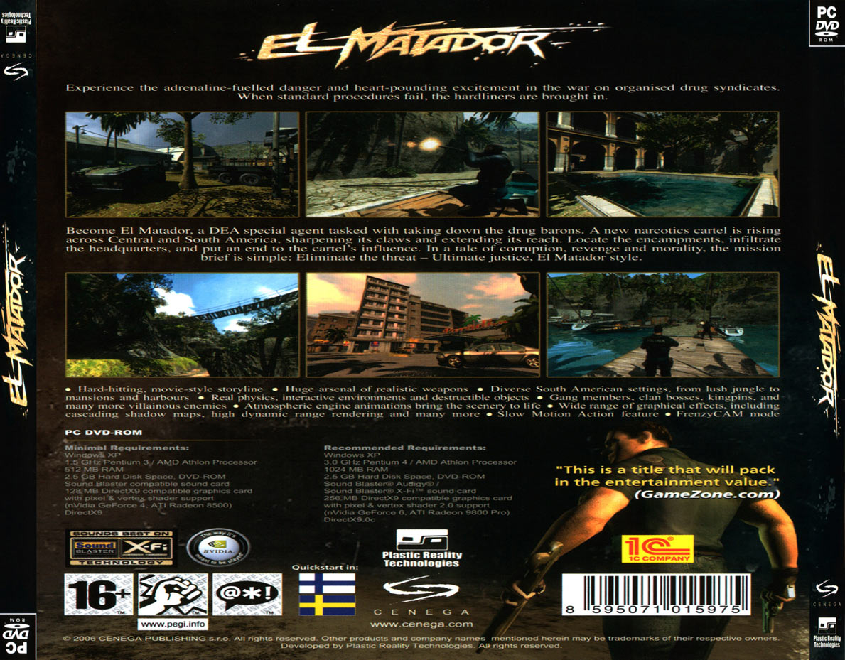 El Matador - zadn CD obal