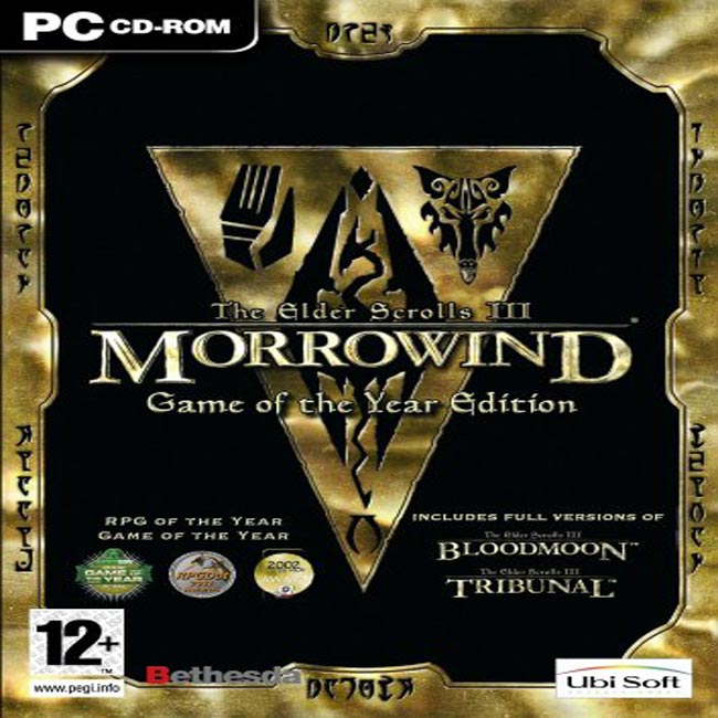 The Elder Scrolls 3: Morrowind - Game of the Year Edition - predn CD obal