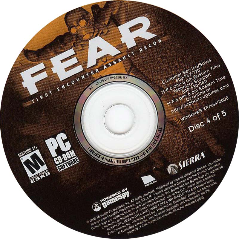 F.E.A.R. - CD obal 6