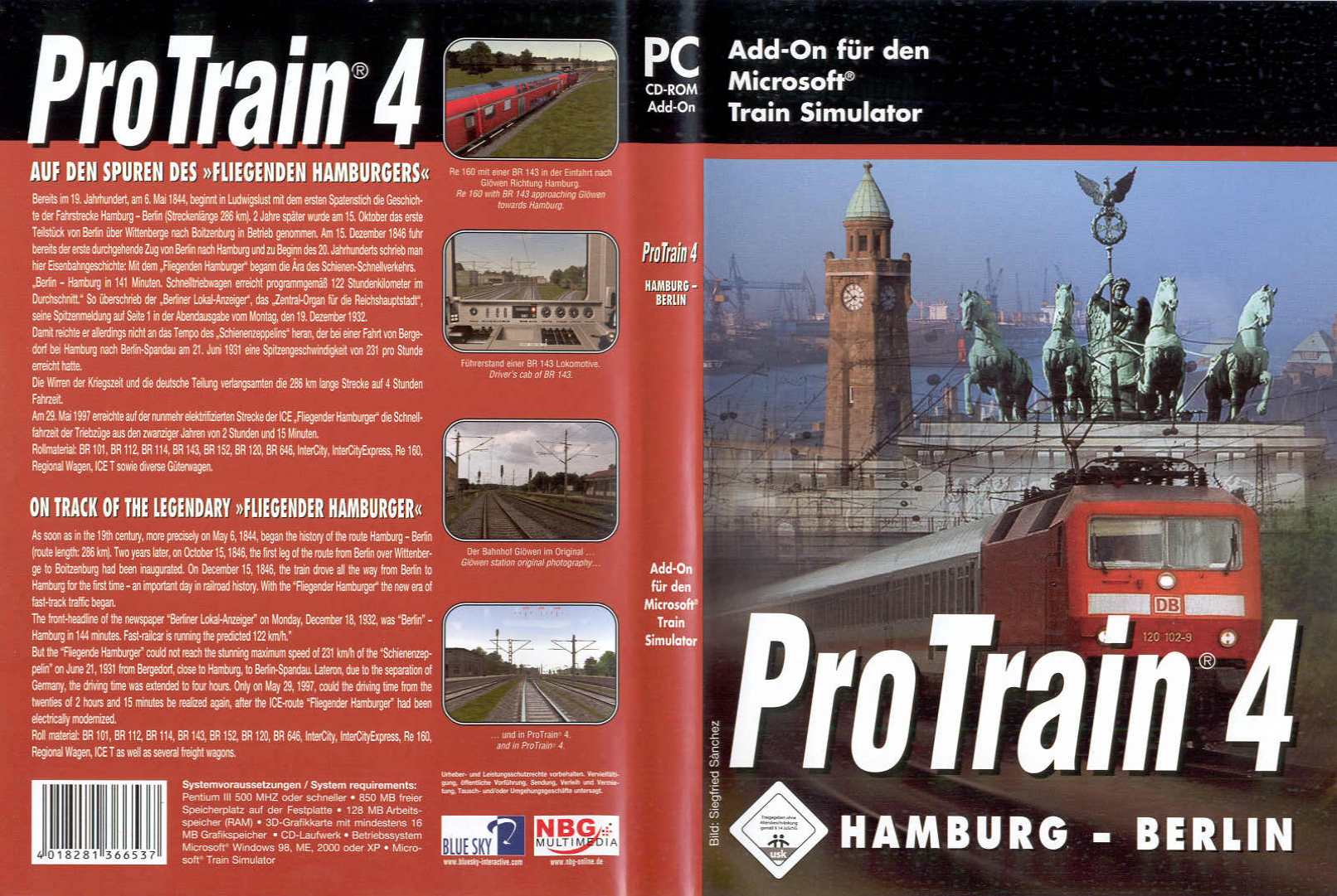 Pro Train 4: Hamburg-Berlin - DVD obal