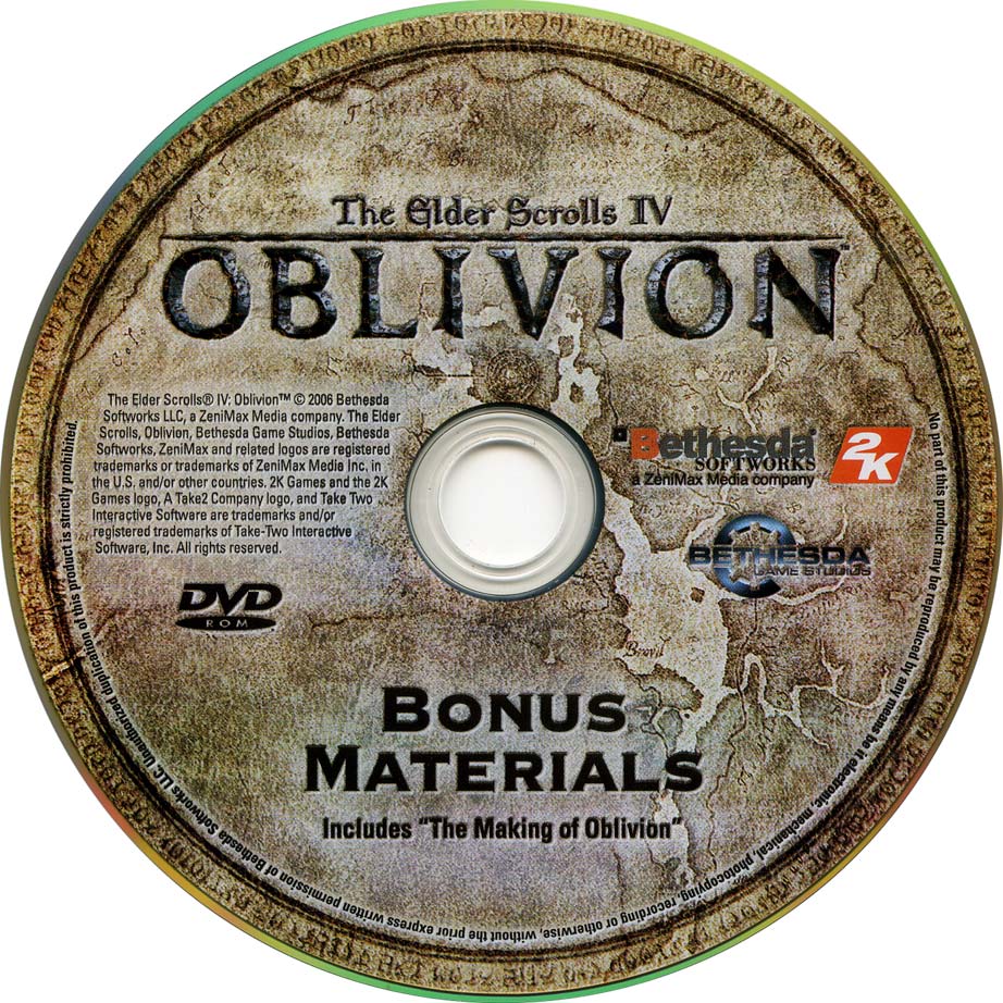 The Elder Scrolls 4: Oblivion - CD obal 2