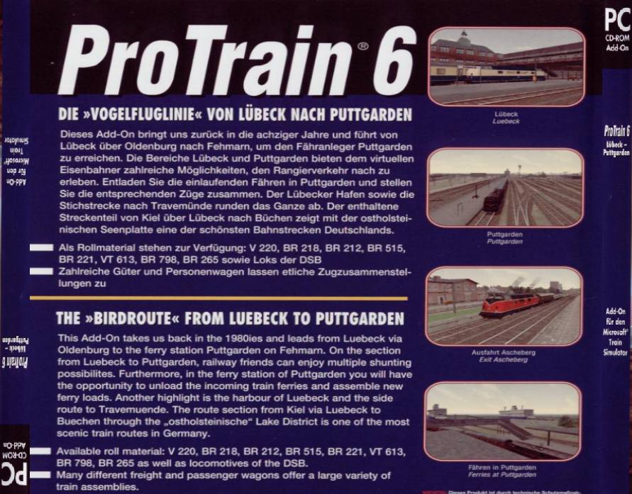 Pro Train 6: Lbeck-Puttgarden - zadn CD obal