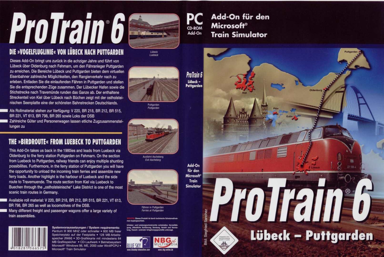Pro Train 6: Lbeck-Puttgarden - DVD obal