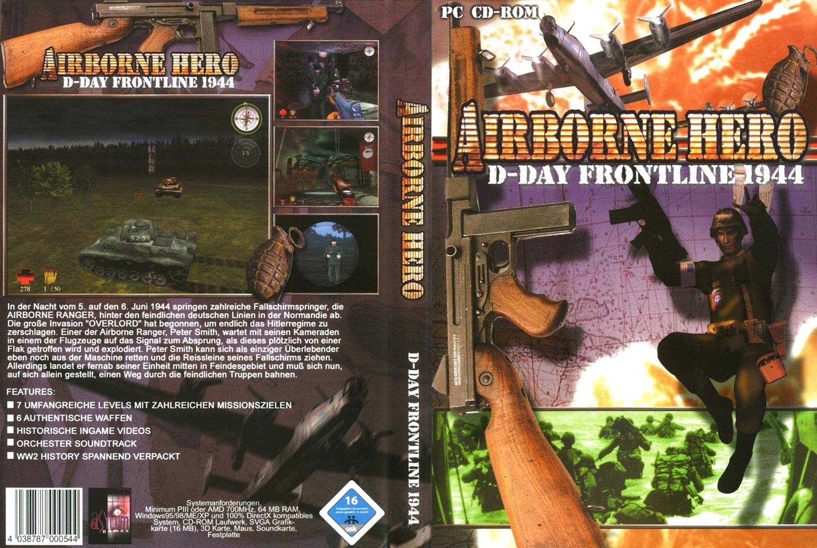 Airborne Hero: D-Day Frontline 1944 - DVD obal