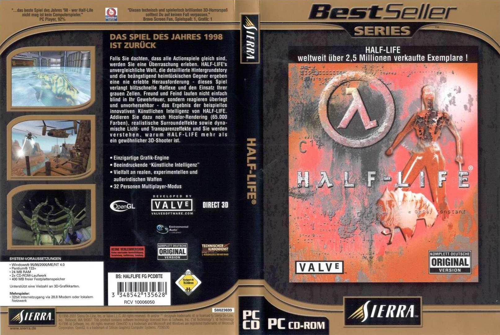 Half-Life: Bestseller Series - DVD obal