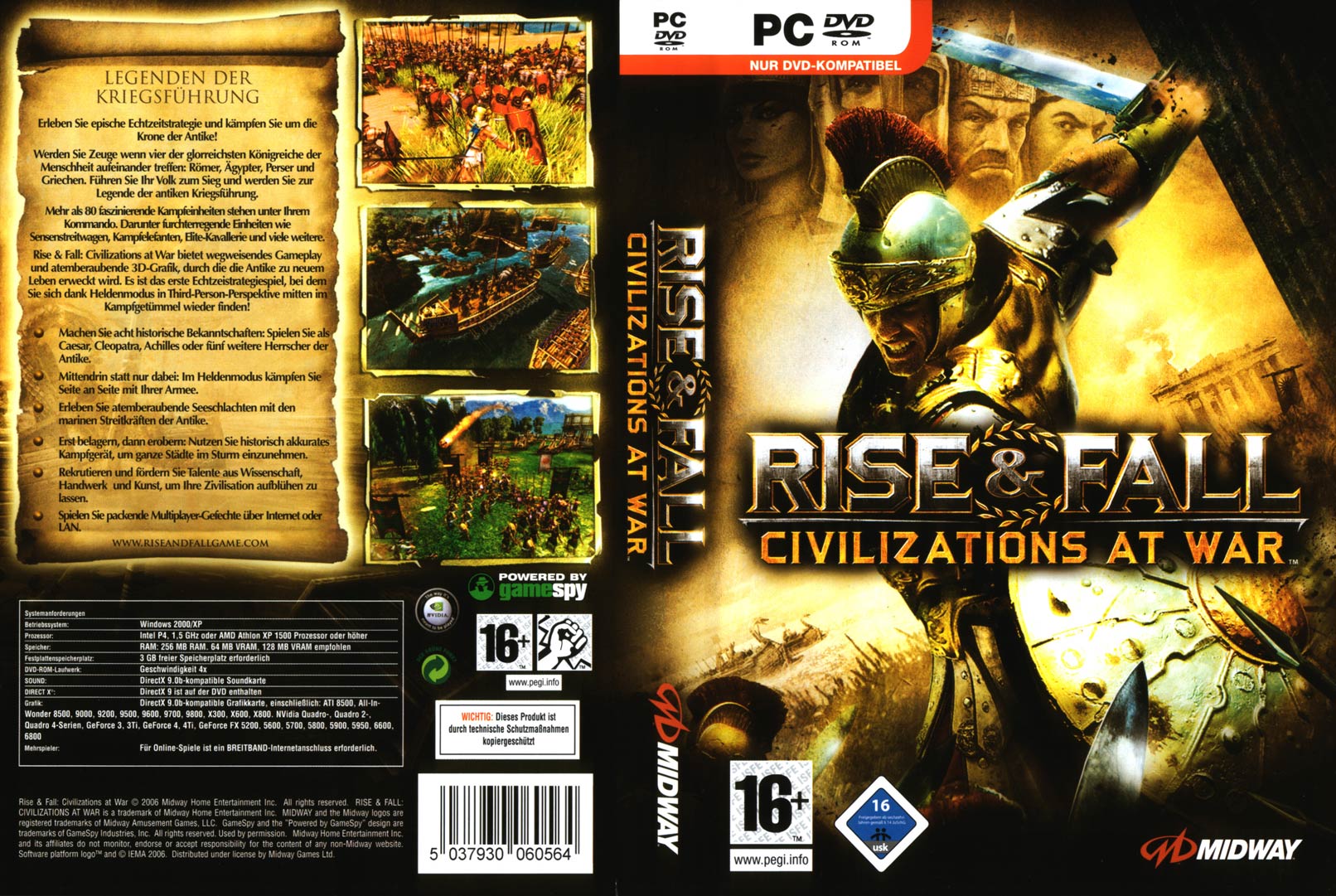 Rise & Fall: Civilizations at War - DVD obal 2