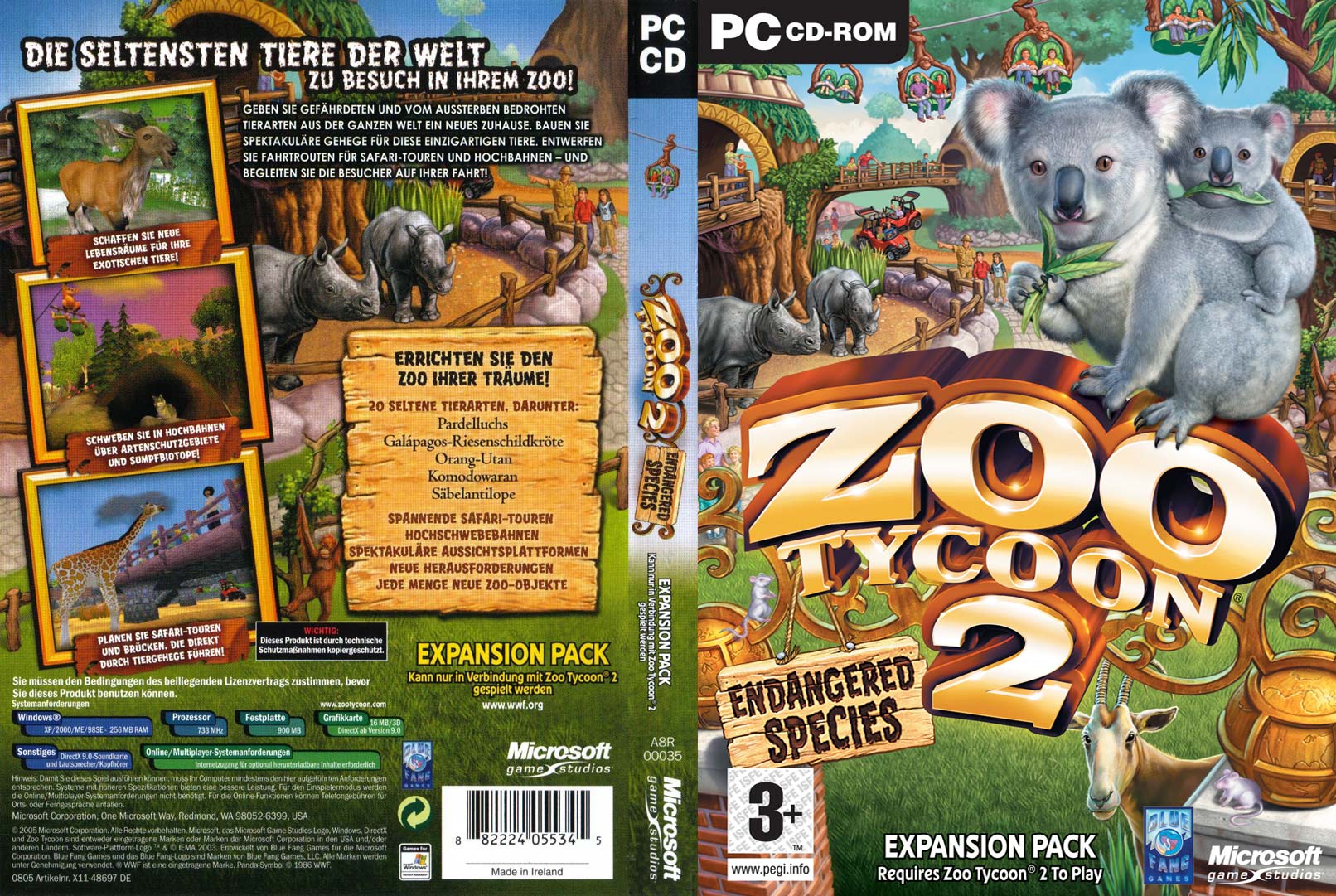 Zoo Tycoon 2: Endangered Species - DVD obal