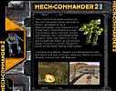 Mech Commander 2 - zadný CD obal