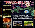 Dragon's Lair 3D: Return to the Lair - zadn CD obal