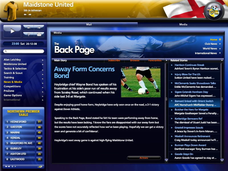 Championship Manager 2009 - screenshot 2