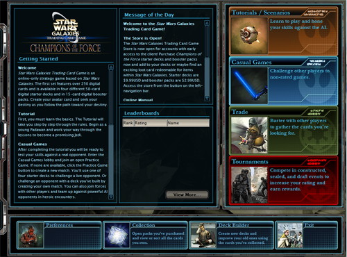 Star Wars Galaxies - Trading Card Game: Champions of the Force - screenshot 8