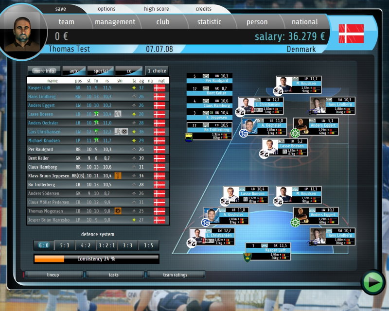 Handball Manager 2009: World Edition - screenshot 10