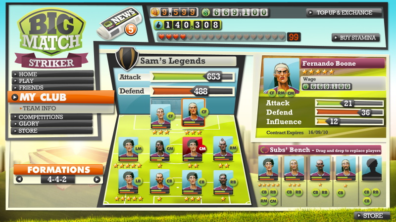 Big Match Striker - screenshot 1