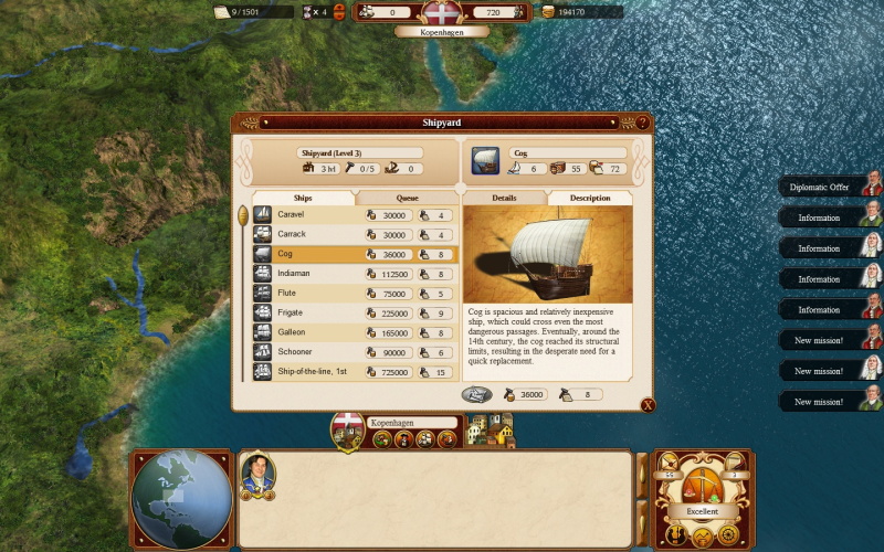 Commander: Conquest of the Americas: Colonial Navy - screenshot 3