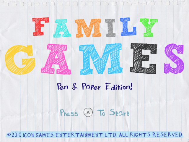 Family Games - Pen & Paper Edition - screenshot 1