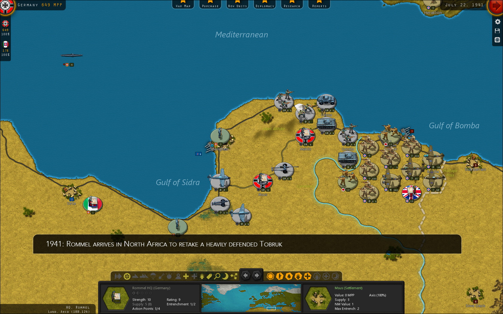 Strategic Command WWII: War in Europe - screenshot 12
